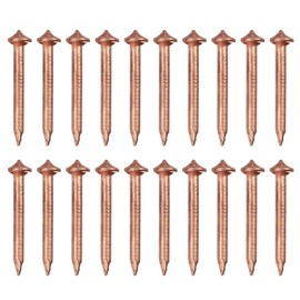 PATIKIL 100pcs CD Weld Pins, 30mm Insulation Weld Pins Stud Welder Pins Insulation Copper Nails Welding Nails for Repair Boat Self Locking Washer