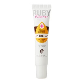 Ruby Kisses Crema de cacao hidratante para el tratamiento de aceite labial (paquete de 2), hidrata y cura con vitamina E y jojoba, fórmula ligera tran