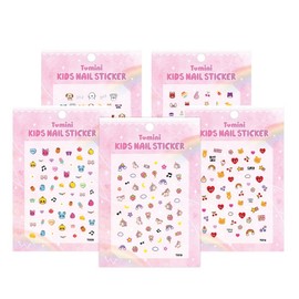 Tomini Kids Nail Sticker Twinkle Jewelry Tattoo, 1 Set, 5 Deco Styles / 투미니 키즈 네일스티커 트윙클 쥬얼리 타투, 1세트, 데코스타일5장