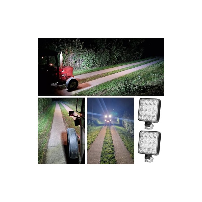 HOSPAOP LED Work Light 12 V LED Spotlight 48 W