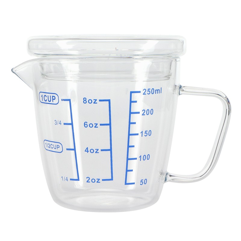 Heat Resisting Glass Measuring Cup Milk Scale Measuring Jug with