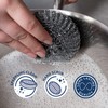 Sorbo Metal Pan Scourers, 4 Pack, Metalic