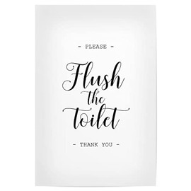 artboxONE Bathroom Bundle, Flush The Toilet, 30x20 cm