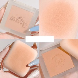 3pcs Cosmetics Mini Single Color Powder Matte Blush Glitter Pearly Portable Blush for Girl 05