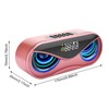 ABS Multifunction Alarm Clock Bluetooth Speaker Voice Prompt Call Function