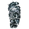 EROSPA Temporary Tattoo Sheet / Sticker - Machine Robot -
