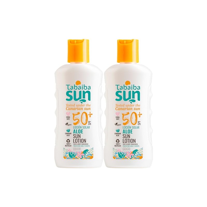 Tabaiba Sun Aloe Vera Sun Lotion SPF 50+, 2 Units