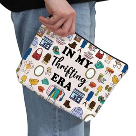 G2TUP Thrift Shop Lover Gift In My Thrifting Era Makeup Bag Mid Century Furniture Cosmetic Bag Thrifter Zipper Travel Pouch (In My Thrifting Era MB)