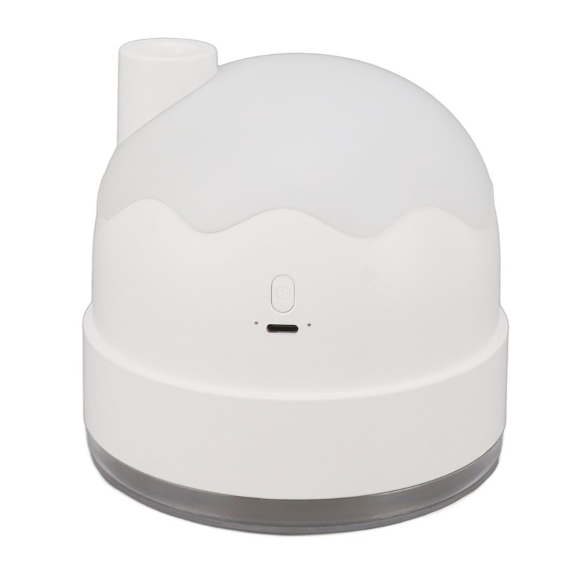 Small Humidifier 350ml Desktop Humidifier Snow House Warm Light USB