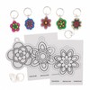 Baker Ross Flower Super Shrink Keyrings - Pack of 8,