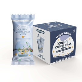 Lively Foods Crunchy Chickpeas Sriracha Flavor Crispy Chickpea Beans Gluten Free Snack Good Source Protein Fiber (1.27 Oz Each, Pack Of 10)