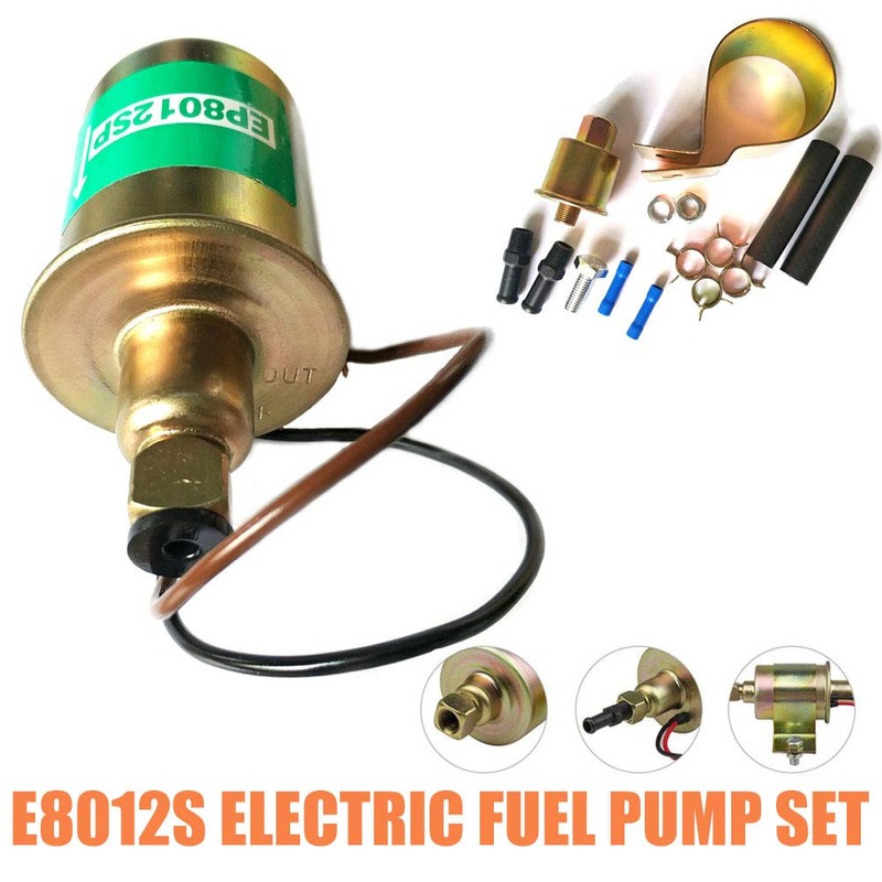 Riloer 12 V Universal Electric Fuel Pump 5-9 Psi E8012S