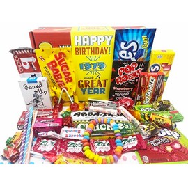 RETRO CANDY YUM ~ 1979 46th Birthday Ideas - Gift Box of Nostalgic Candy Assortment from Childhood - Birthday Gifts for 46 Year Old Men and Women Born 1979 Jr