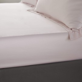 Catherine Lansfield Silky Soft Satin Double Fitted Sheet Blush