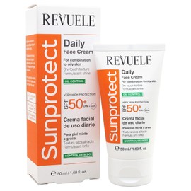 REVUELE SUNPROTECT CREMA FACIAL DIARIA CONTROL DE GRASA SPF50 50MILILITROS