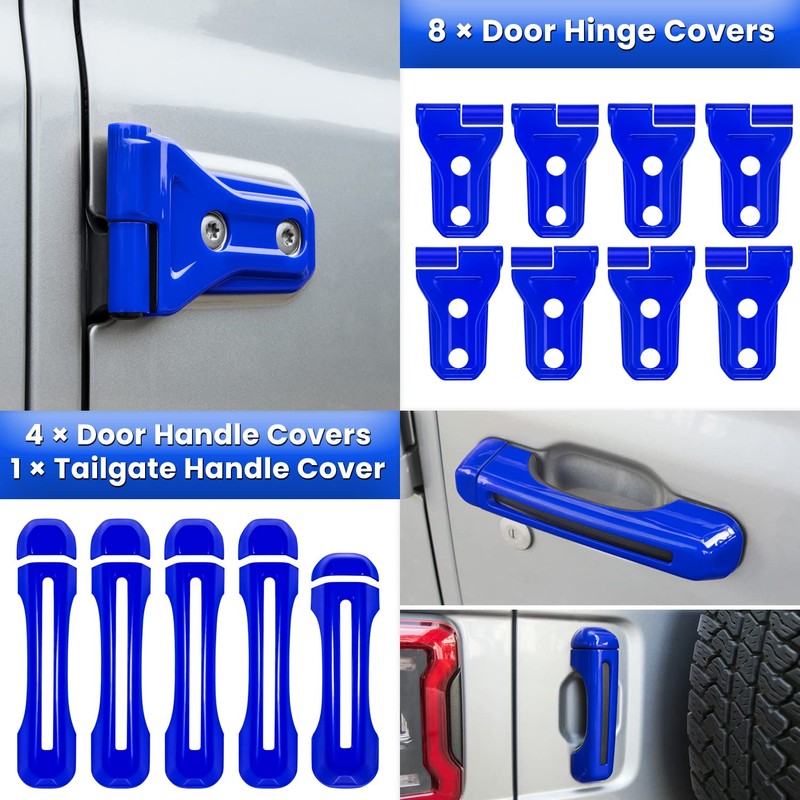 26PCS Full Set Exterior Decoration Trim Kit for Jeep Wrangler
