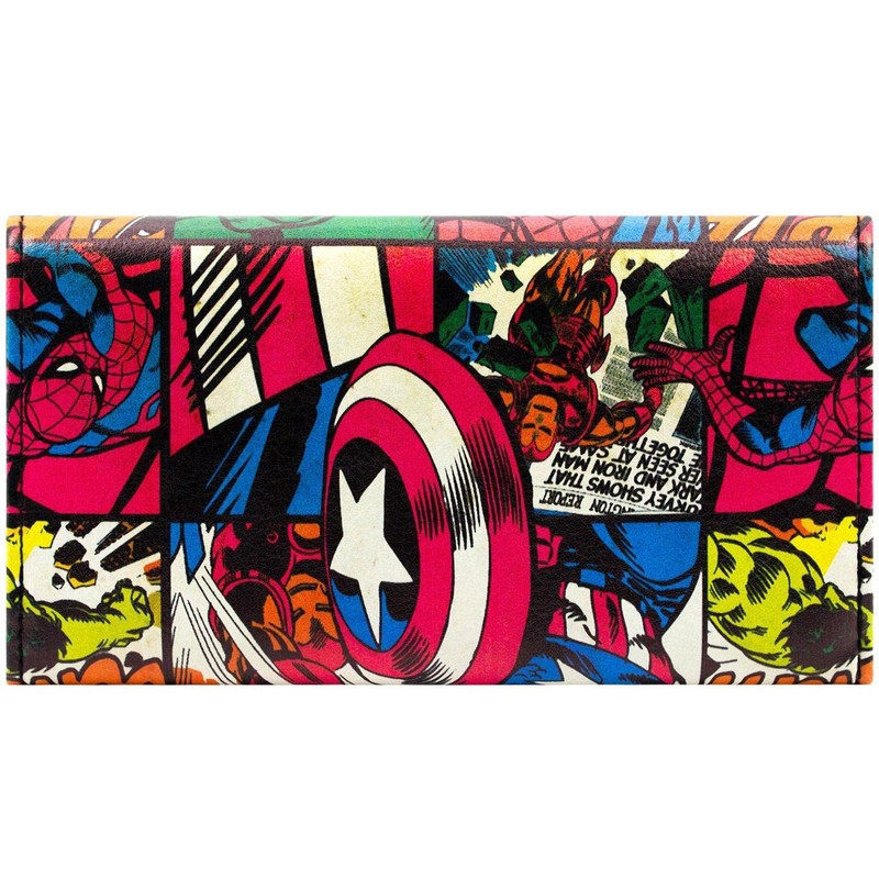 CAPTAIN AMERICA Captain America Comic Worn Red Wallet, red, Tri-Fold