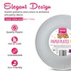 KROZ White Paper Plates 7 Inches Heavy Duty Disposable Plates