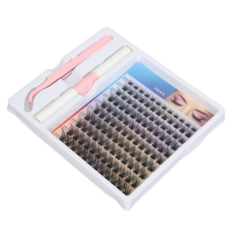 DIY Eyelash Extension Kit 120pcs Clusters 8‑16mm Individual Lash Extension