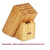 Cooks Standard 6-Piece Stainless Steel Knife Set with Expandable Bamboo