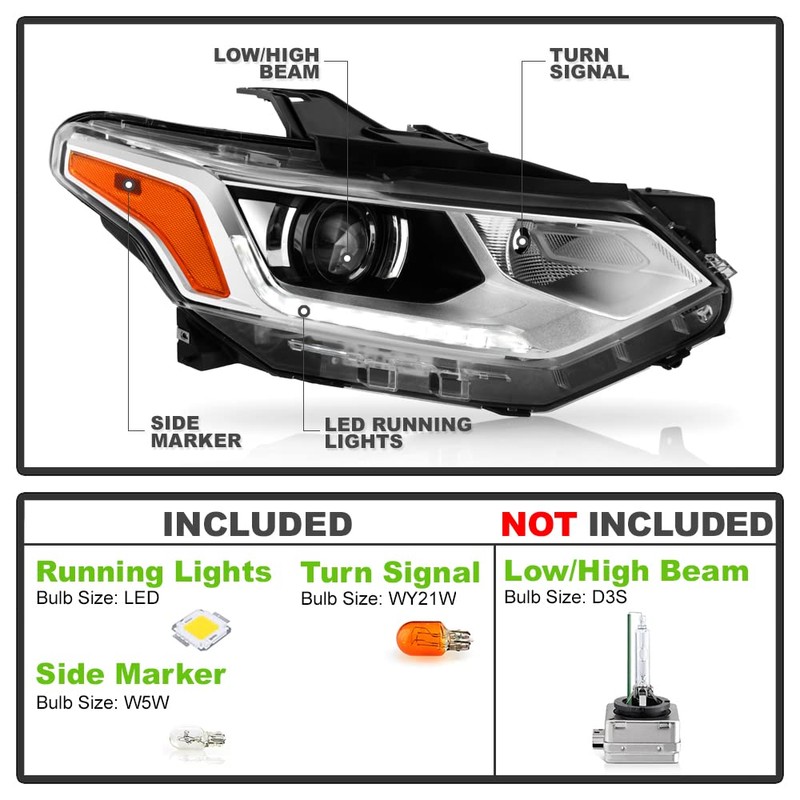 ACANII - For [HID/Xenon Model] 2018-2020 Chevy Traverse LED DRL