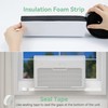 Memrita Window Air Conditioner Foam Block, 2 Pack U-Shaped Window