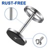 Brushed 18/8 Stainless-Steel Toothbrush Holder Stand: Rustproof Bathroom Countertop Organizer,