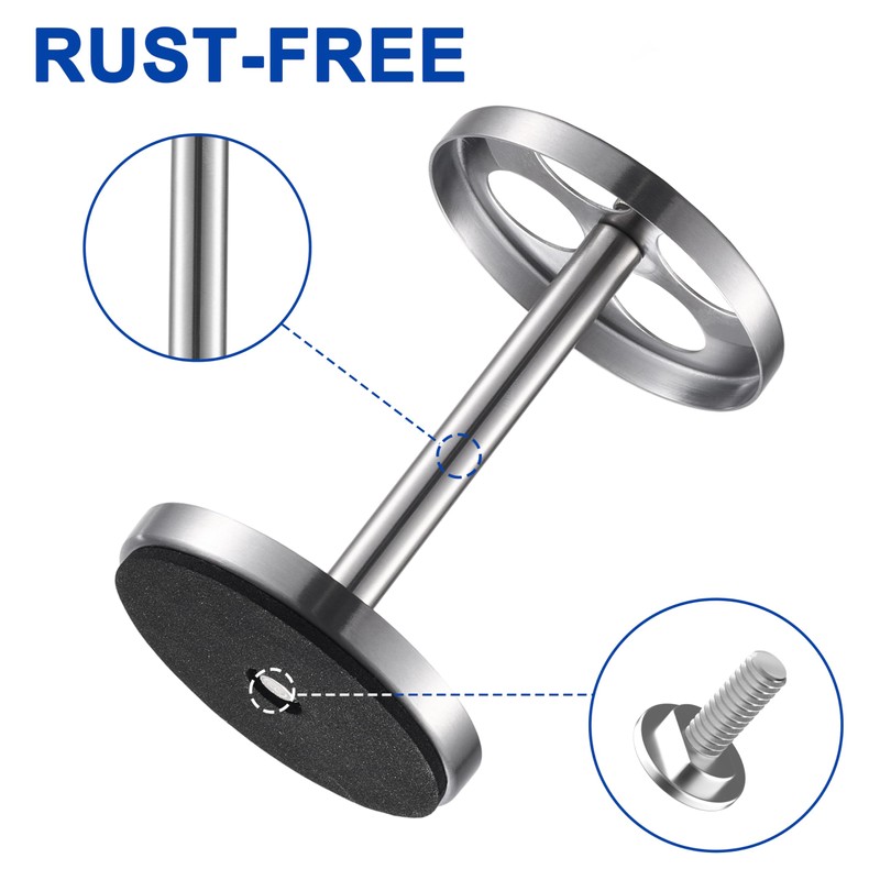 Brushed 18/8 Stainless-Steel Toothbrush Holder Stand: Rustproof Bathroom Countertop Organizer,