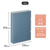 Lihit Lab Mutual File Case, A4, Thick, Slate Blue, A2039-11