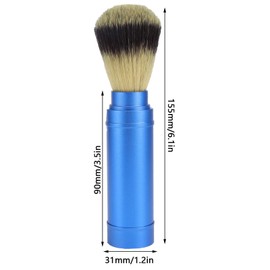 Shaving Brush Handmade Pure Badger Hair Brush Portable Traditional Wet Shaving Tool for Men with Handle for Safety Razor with Two Edges