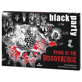 moses 90082 Black Dying at The Discotheque, The Murderous Home, Puzzle for Dinner Party, for 6-7 Players, Crime Game