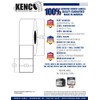 Kenco Premium 3" X 3" High Performance Gloss Poly Roll-Fed