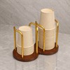 Double Cup Holder Stand for Cup Storage – Self-Contained Organizer