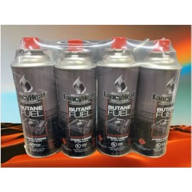 Fancy Heat Butane Fuel Fancy Heat Gas Canister Cartridge Portable 8oz x 4 Pack
