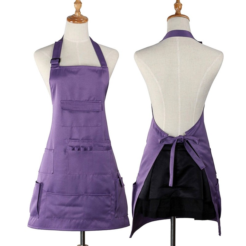 boshiho Painting Aprons Barber Apron with Pockets for Women Men