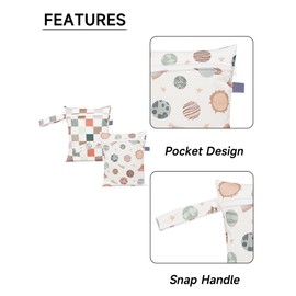 SEAUR Nappy Bag, Cloth Nappies, Wet Bag, Nursery Wet Bag, Laundry Bag, Wet Bag, Nappy Bag, Nappy Bag, Wet Bags, Changing Bag, Colourful, Toiletry bag