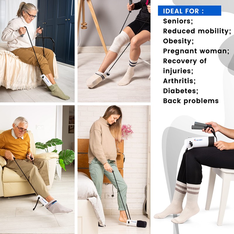 Sock Aid SOKELP-Sock Aids for Putting On Socks-Effortlessly-Sock Helpers for