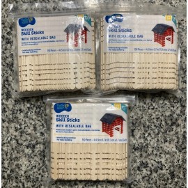 Hello Hobby 3 Packs Of 150 = 450 Wooden Skill Sticks Hello Hobby STEM DIY Design Resealable