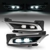 HECASA Pair LED Fog Light&Bezel&Molding Compatible with 2015-2024 Chrysler 300