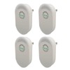 4Pcs Power Saver Safe Fireproof ABS Surge Protection Plug and