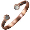 Solid Copper Bracelet Men Women Large Magnetic Copper Bangle Large