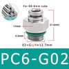 10-Pack PC4-M5 304 Stainless Steel Pneumatic Quick Connect Fittings
