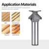 HUHAO 1/2" Shank R10 Seamless Woodworking Router Bit, Arc Bending