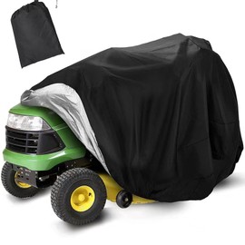 Riding Lawn Mower Cover, Waterproof Lawn Tractor Cover 54",Heavy Duty 420D Polyester Oxford, Durable, UV, Water Resistant LawnMower Covers