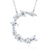 Pass Diamond Tester Letter I Multi Cut VVS Moissanite Necklace