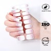YiMistnnts Semi Cured Gel Nail Strips Kit UV Gel Nail