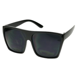 ShadyVEU Super Dark Oversize Category 4 Blackout Darkest UV 400 Flat Top Sunglasses