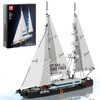 Mould King Modern Twin-Masted Sailboat Building Kits, Ocean Explorer Boat