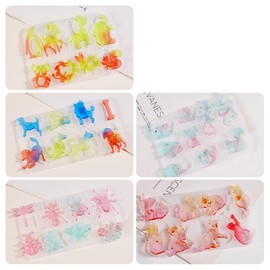 Mulukaya Animal Insect Earring Resin Silicone Molds Cat Dog Deer Koala Butterfly Snake Spider Bee Casting Molds Jewelry Making Tools for DIY Craft Keychain Necklace Earrings Projects