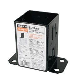 Simpson Strong-Tie FPBB44 E-Z Base Black Powder-Coated Post Base for 4x4